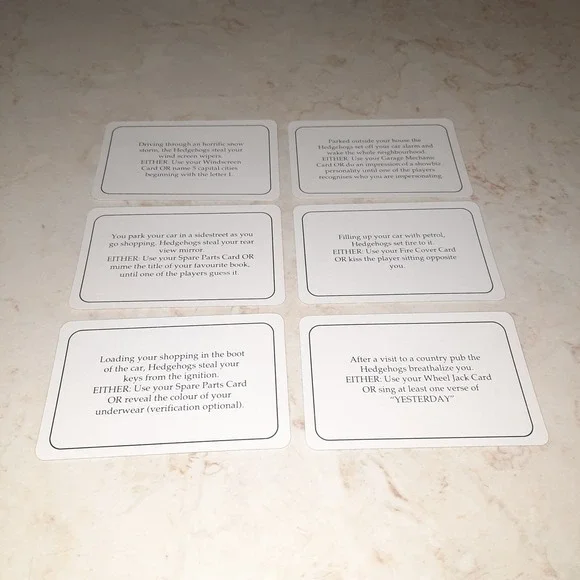 Hedgehogs Revenge Vintage Game Replacement Piece Cards - Picture 8 of 16